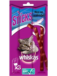 WHISKAS STICKS SALMON 28 x 18 gr.